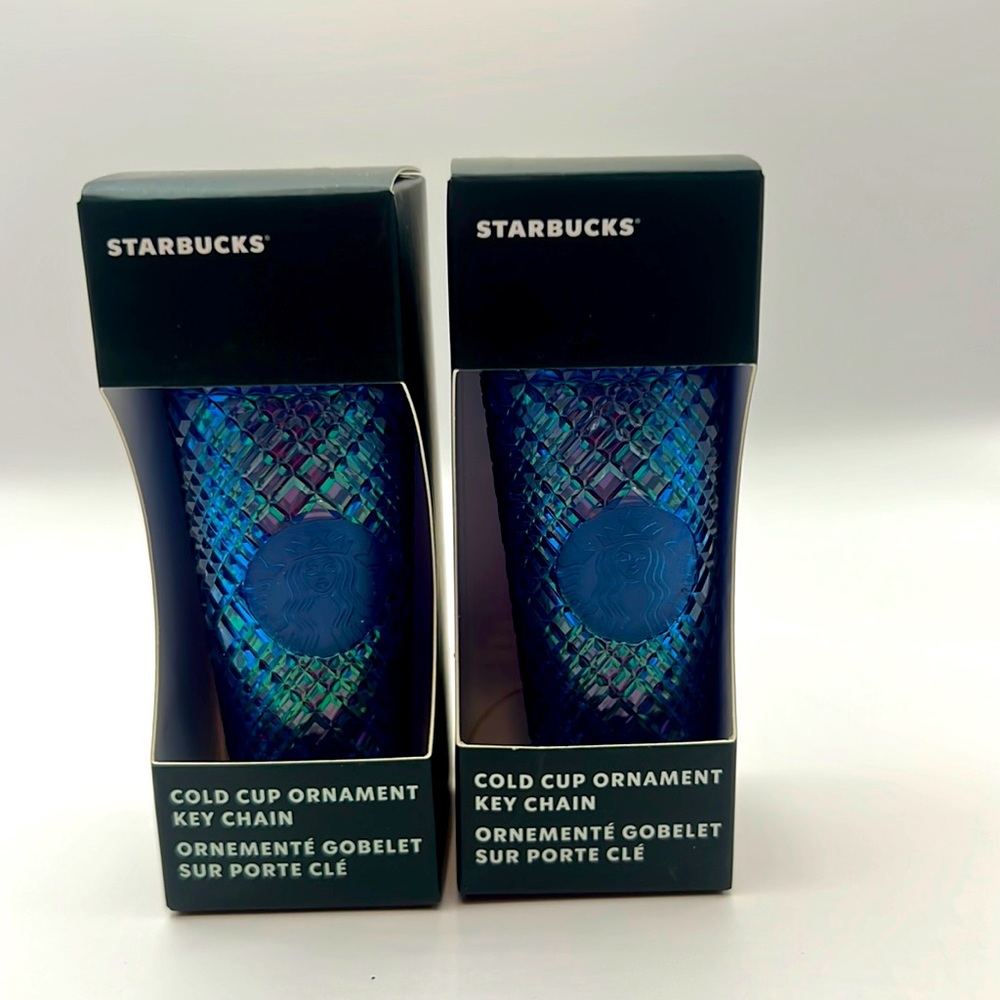 Starbucks blue keychain